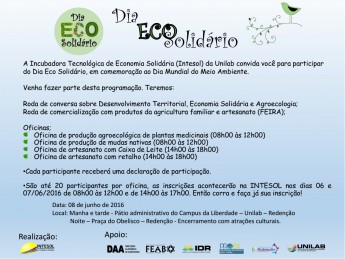 Cartaz Eco Solidario - atualizado